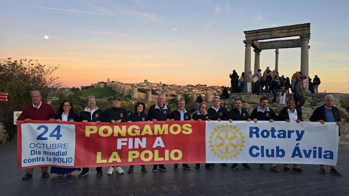El Rotary Club conmemora el D&iacute;a Mundial contra la Polio en los Cuatro Postes.