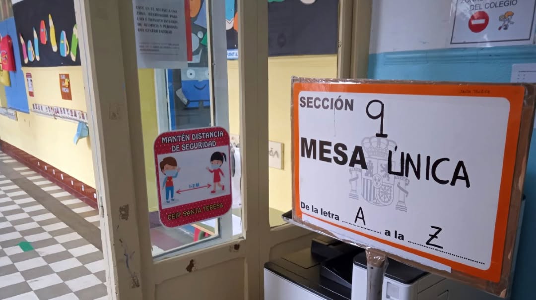 Imagen de archivo de un colegio electoral.