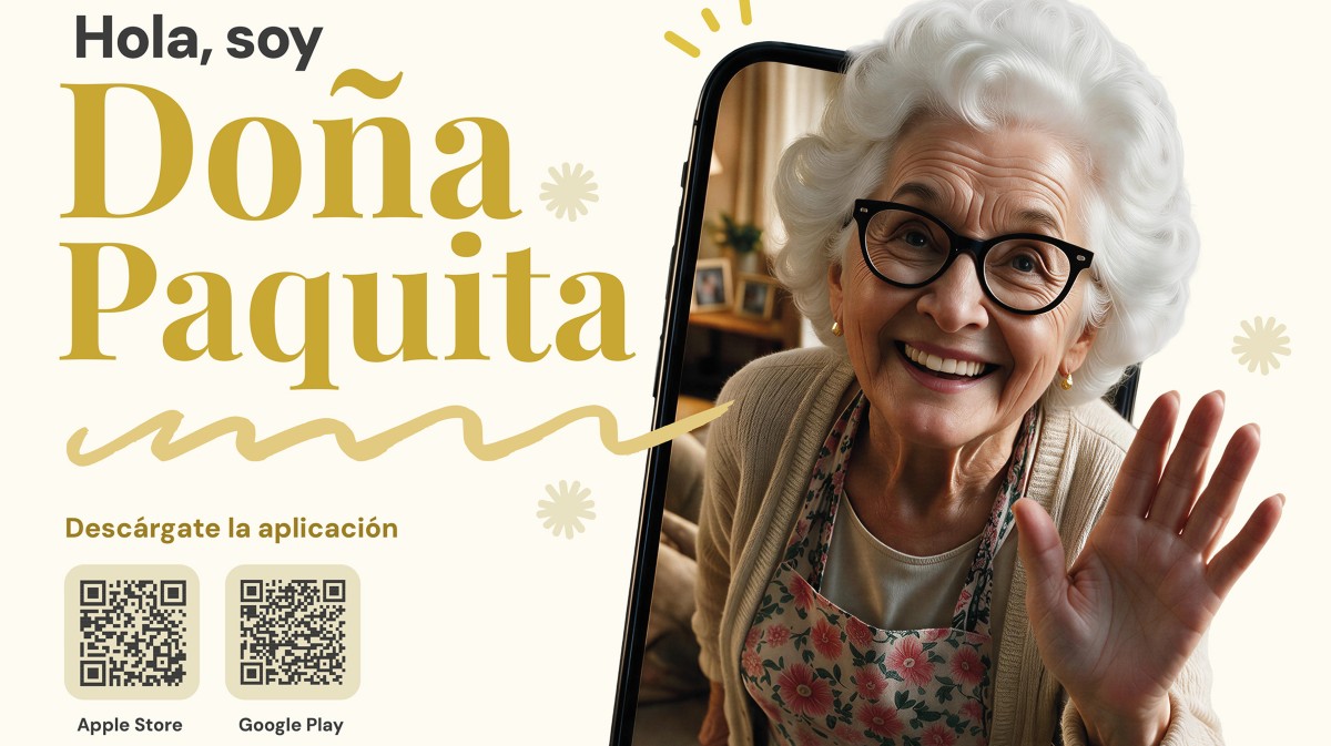 Promoci&oacute;n de la aplicaci&oacute;n 'Do&ntilde;a Paquita'.