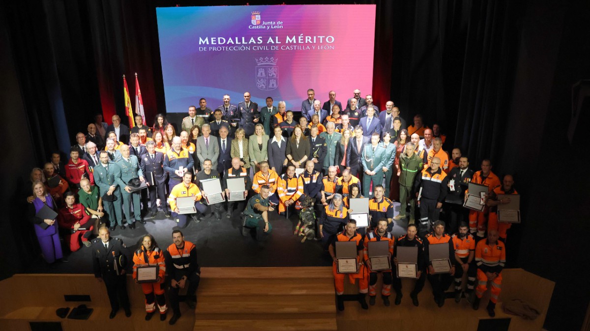 Entrega de las Medallas al M&eacute;rito de la Protecci&oacute;n Ciudadana de Castilla y Le&oacute;n.