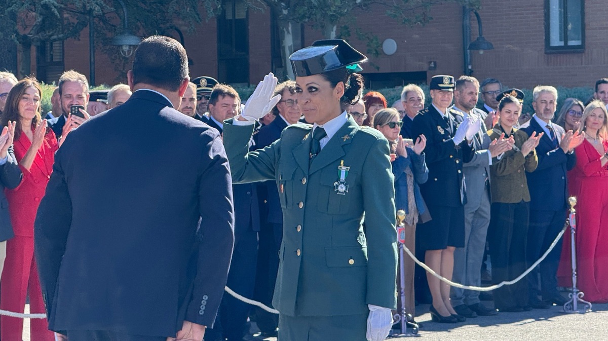 Condecorados durante el acto