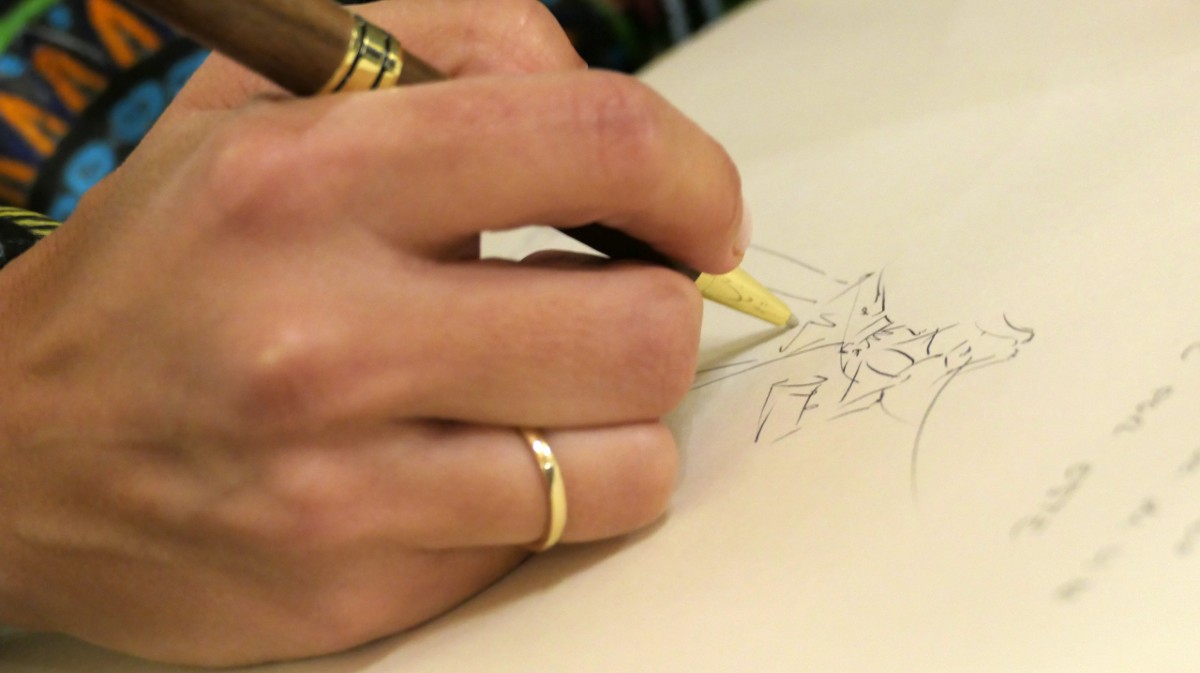Preg&oacute;n de las fiestas de La Santa de la ilustradora Mar&iacute;a Mu&ntilde;oz.