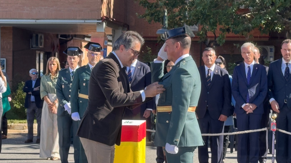 Condecorados durante el acto