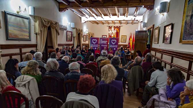 Acto de Unidas Podemos en Arenas de San Pedro.