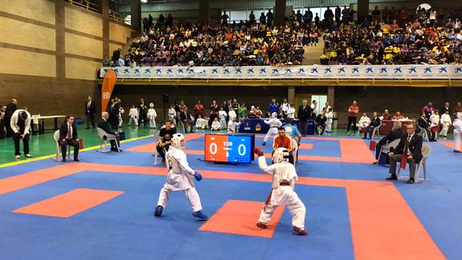 Liga Nacional Infantil de Kárate en Ávila.