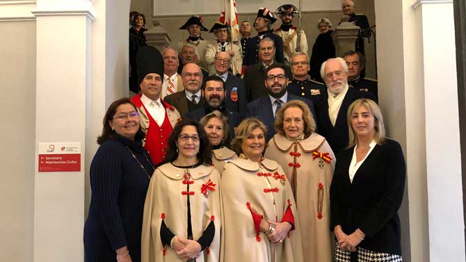 Visita a Ávila de la Orden de Granaderos y Damas de Bernardo de Gálvez.