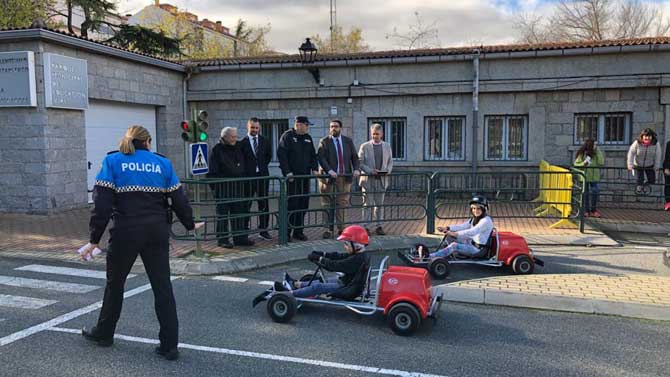 Visita del alcalde al Parque de Educación Vial.
