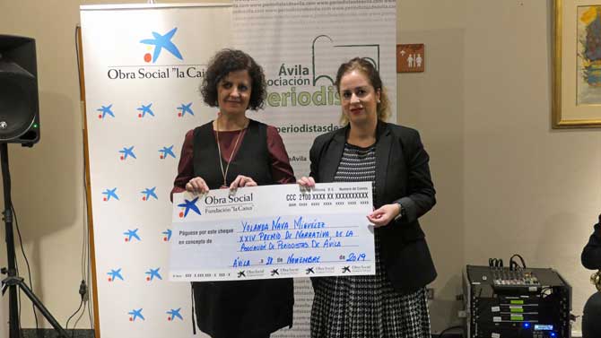 Entrega del Premio Internacional de Narrativa de la Asociaci&oacute;n de Periodistas de &Aacute;vila.