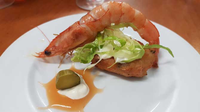 Tapa del Bar Madrid, premio profesional y popular de 'Cebretapeo'.