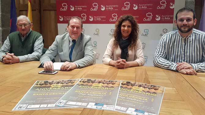 Presentación del concierto del aniversario de la Banda de Música de Ávila.