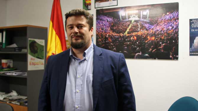 Germán Sánchez Vegas en la noche electoral.