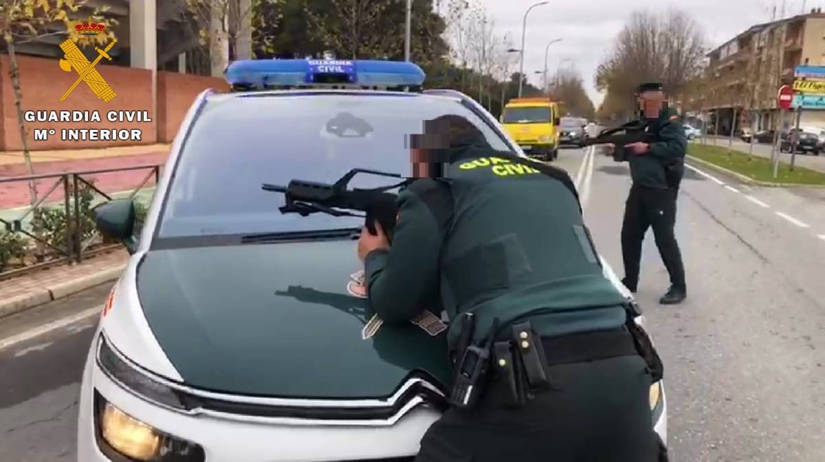 Simulacro de atentado terrorista en Arévalo.