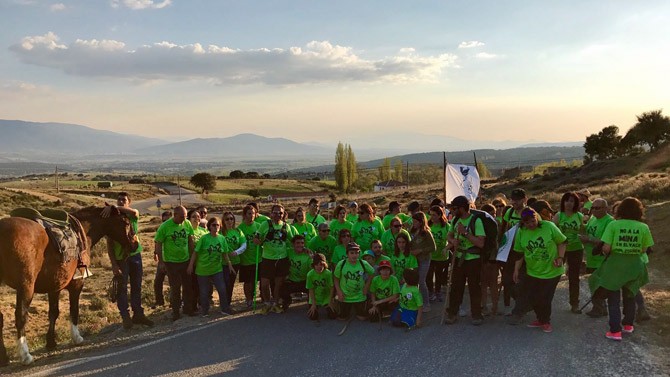 Imagen de archivo de una marcha contra las minas en el Valle del Corneja.