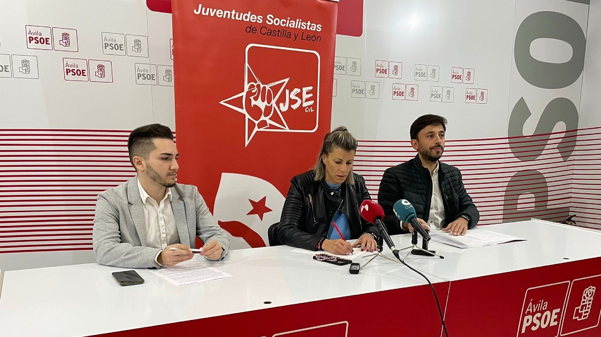 Rueda de prensa de Juventudes Socialistas.
