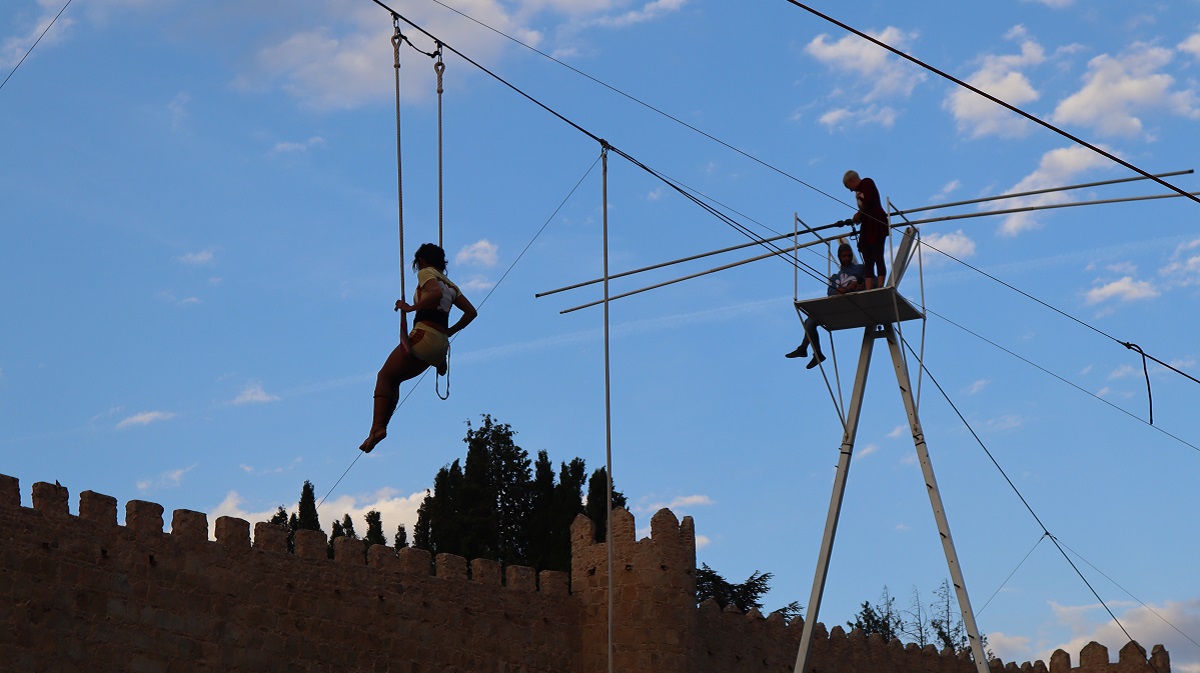 Espectáculo circense en el Festival Internacional de Circo de este año.