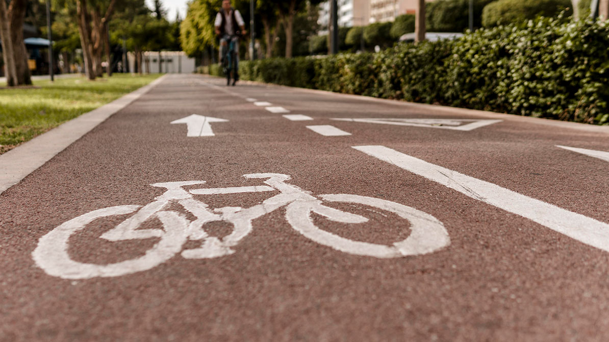 Imagen de archivo de un carril bici