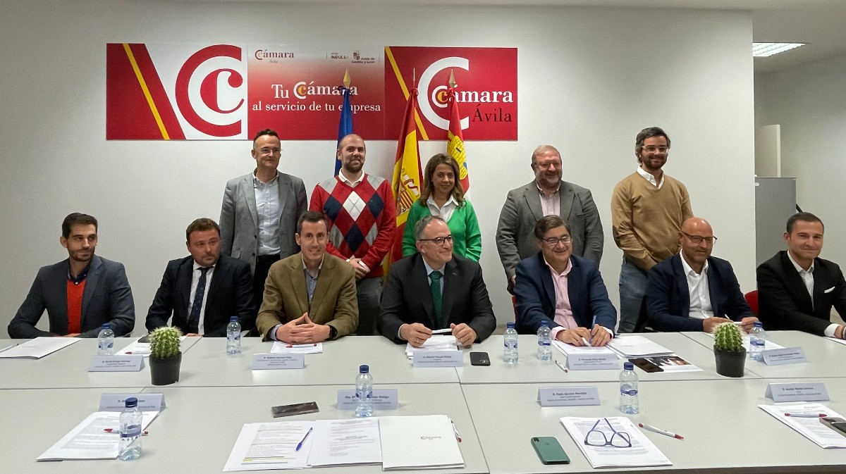 Reunión del pleno de la Cámara de Comercio de Ávila.