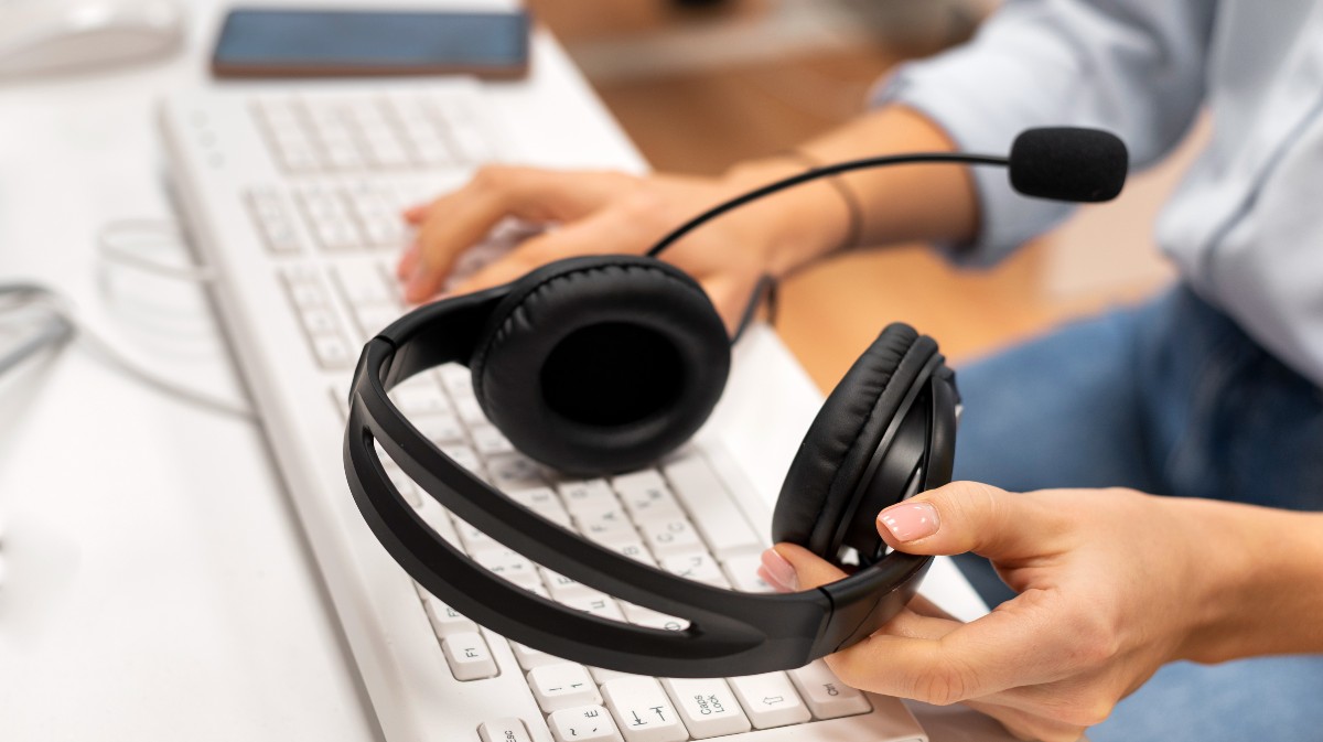 Imagen de archivo de un servicio de atención telefónica.
