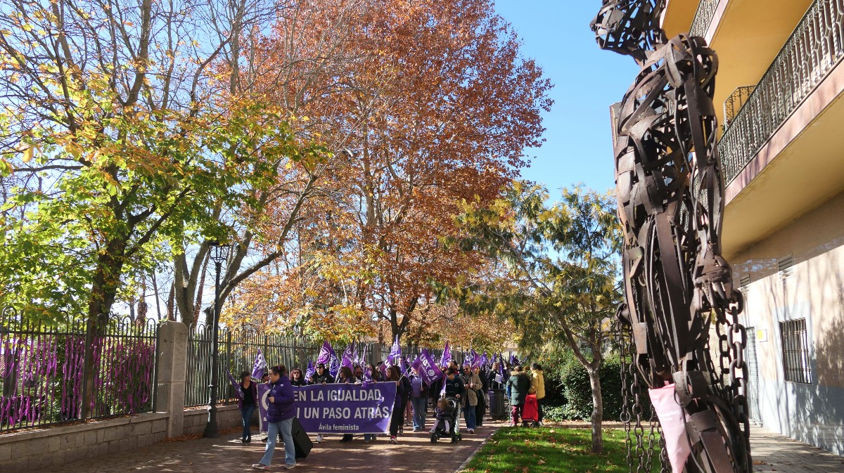 Manifestación del 25N en Ávila en 2023.