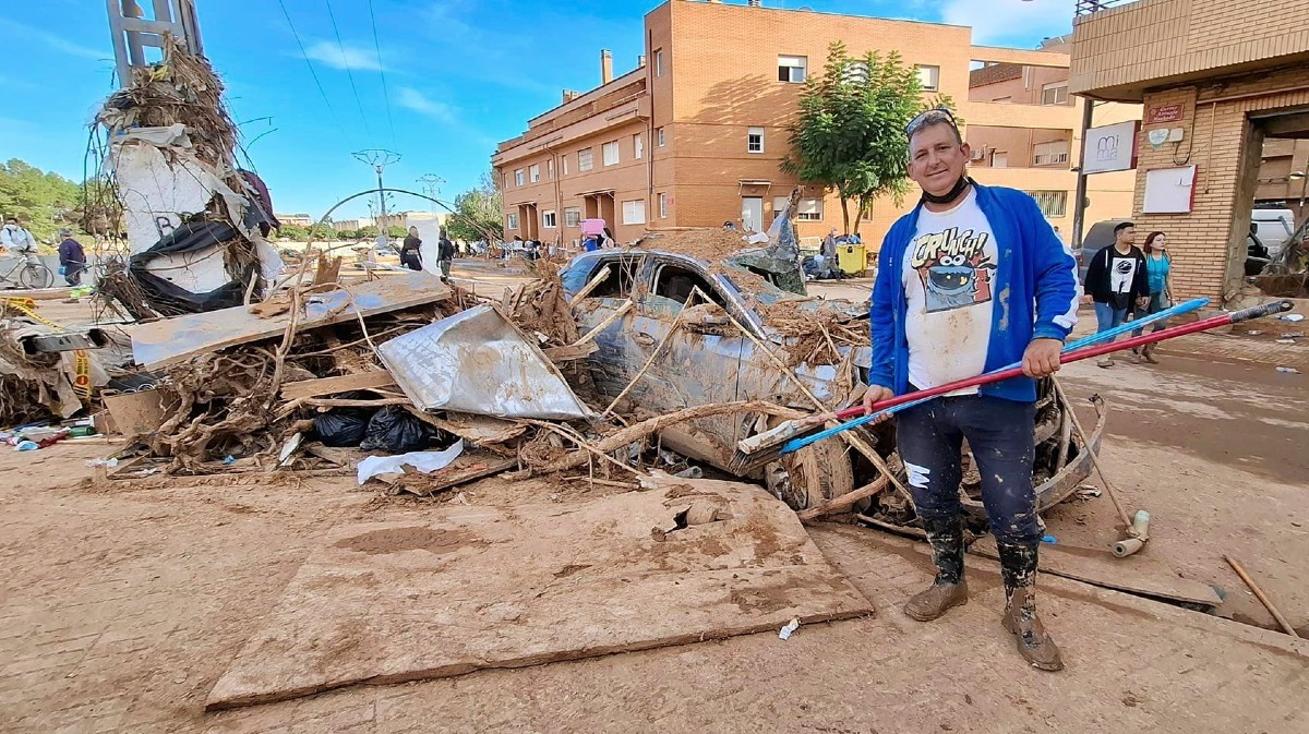 Gustavo Méndez en Paiporta (Valencia).