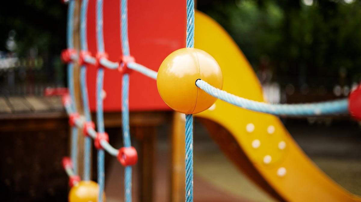 Imagen de archivo de un parque infantil.
