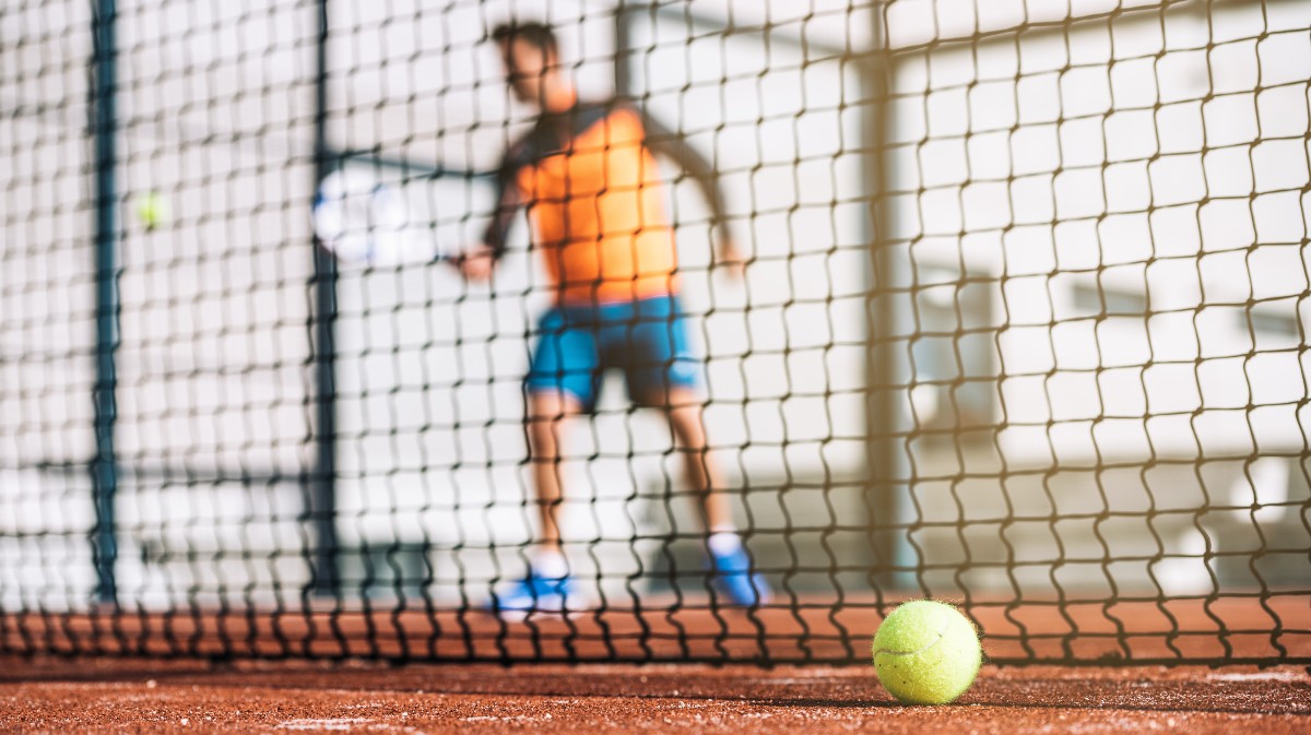 Imagen de archivo de un partido de pádel.