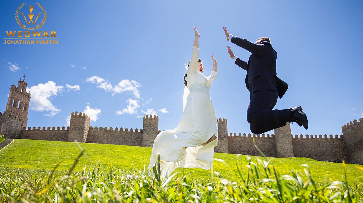Imagen de boda de Jónathan Martín distinguida por el portal especializado Wedwar.com.