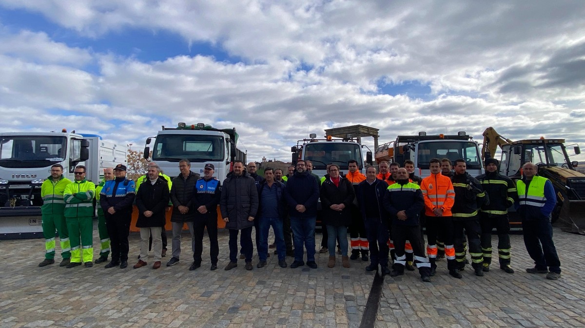 Presentación del Plan de Vialidad Invernal de Ávila en los Cuatro Postes.