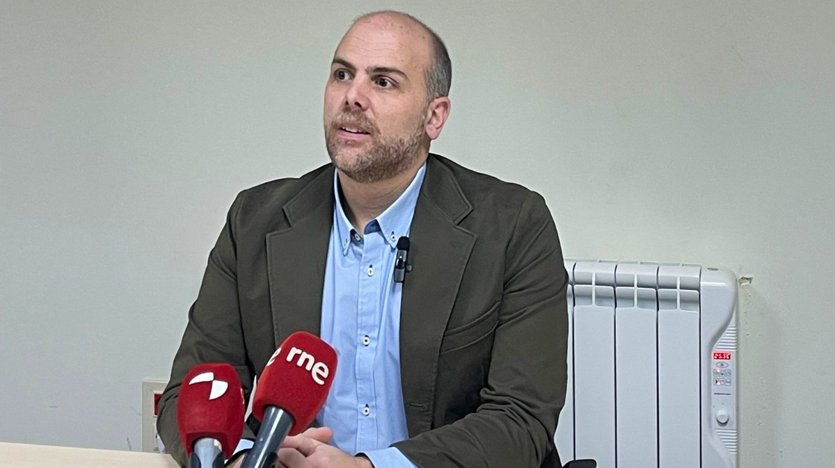 Diego Díez, presidente de CEOE Ávla, en rueda de prensa.