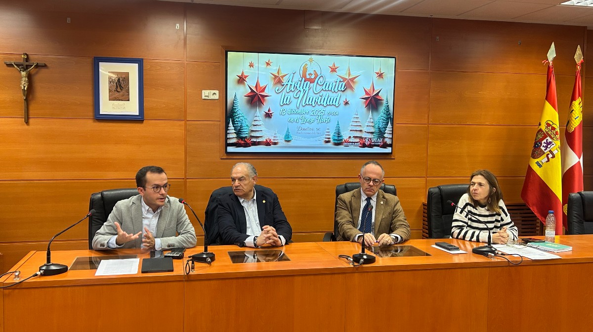 Presentación del concierto 'Ávila canta la Navidad'.