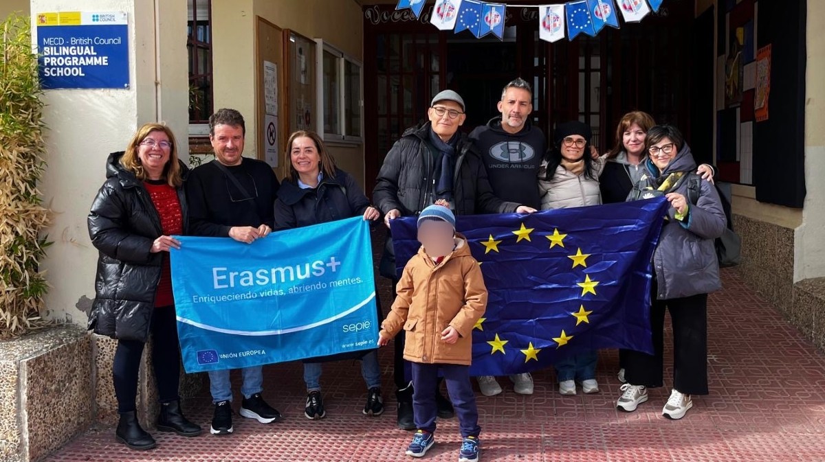 Intercambio educativo con un colegio de Sicilia en el Colegio Comuneros de Castilla.