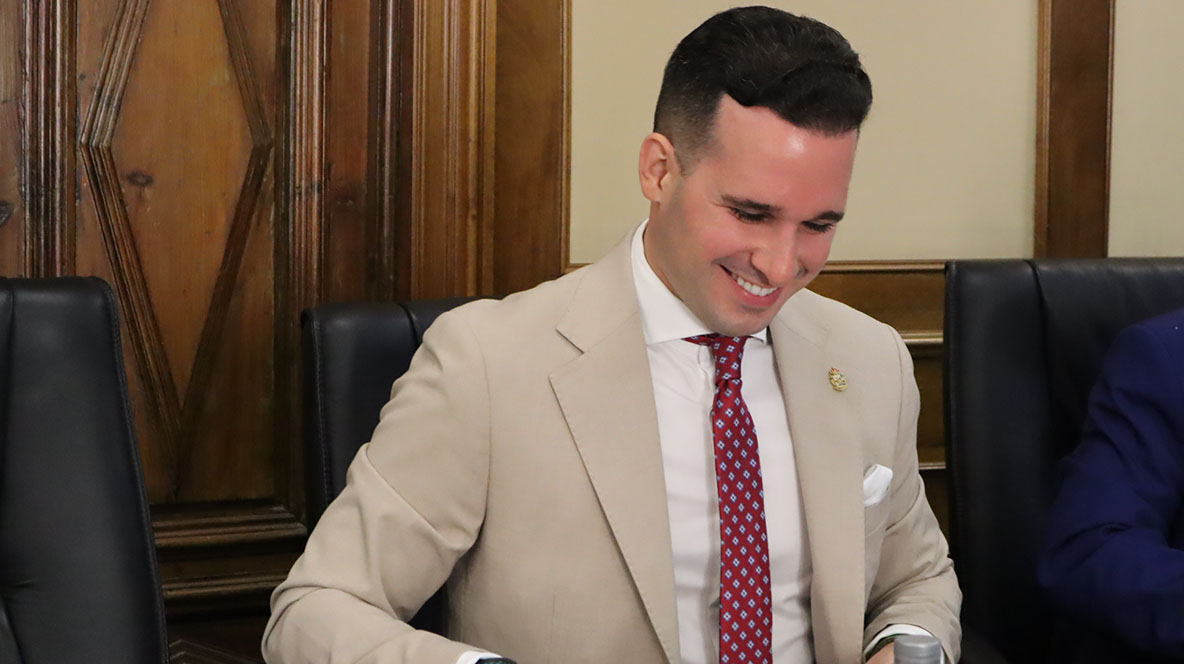 Fernando Toribio en un pleno de la Diputación.