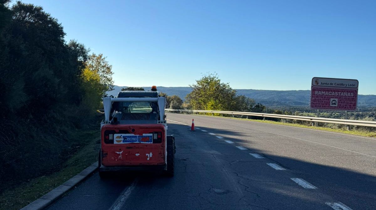Mejora de la carretera entre Arenas y Ramacastañas.