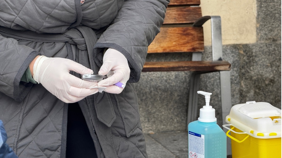 Mesa informativa de la Asociaci&oacute;n de Diab&eacute;ticos abulenses