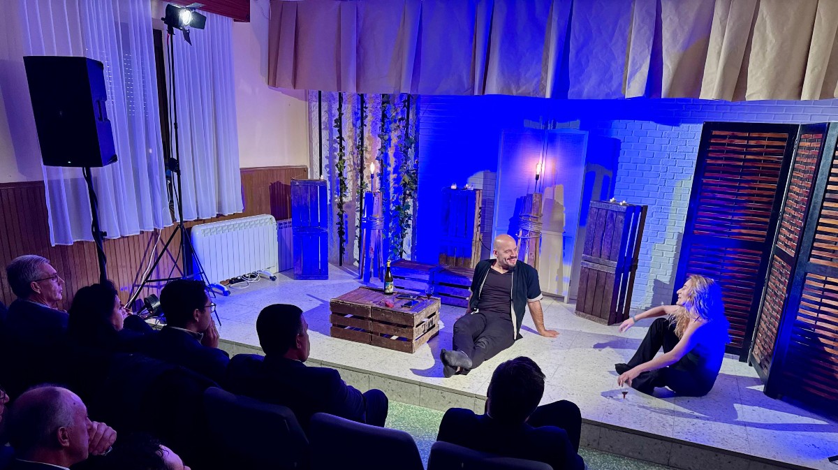 Interpretación de la monodosis teatral 'El último vals'.