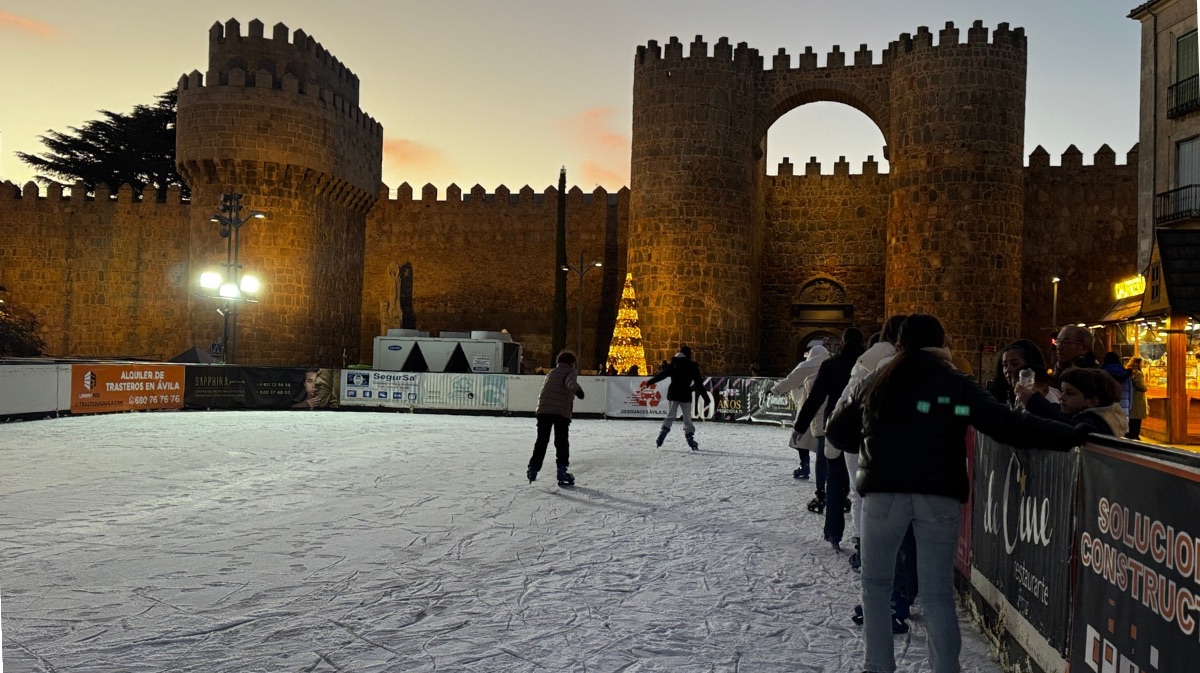 Pista de hielo en el Mercado Grande