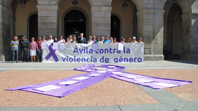 Imagen de archivo de un acto contra la violencia de género.
