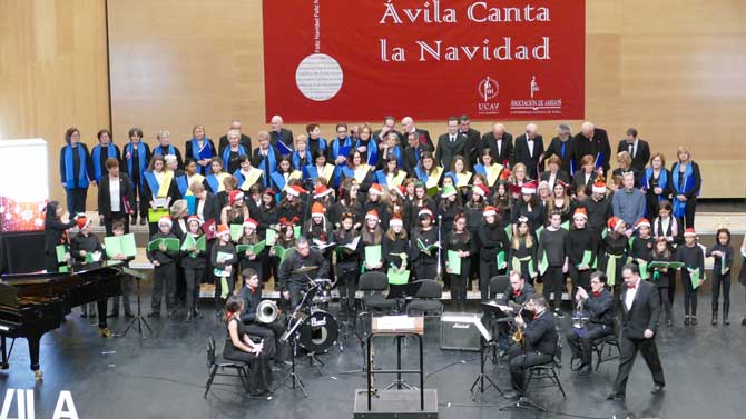 Concierto de villancicos '&Aacute;vila canta la Navidad'.