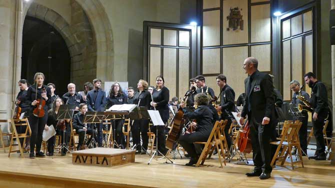 Banda de la Escuela Municipal de M&uacute;sica de &Aacute;vila.