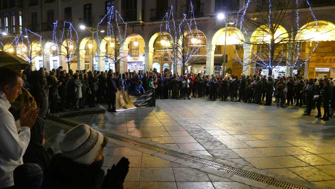 Manifestación por el asesinato de Laura Luelmo.