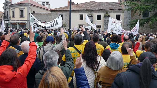 Imagen de archivo de una protesta contra los proyectos mineros.