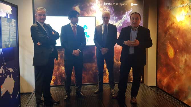Apertura del centro de visitantes de la Agencia Espacial Europea (ESA)  en Cebreros.