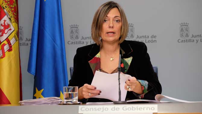 Milagros Marcos, portavoz de la Junta, tras el Consejo de Gobierno.