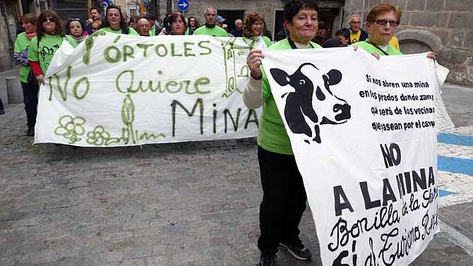 Imagen de archivo de una manifestación contra las minas.