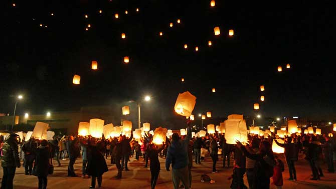 'Luces de la memoria' en febrero de 2018.
