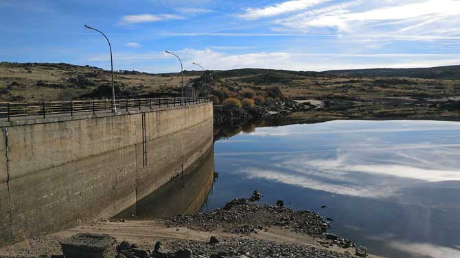 Embalse de Becerril, esta semana.