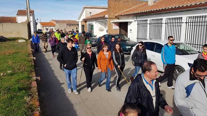 Marcha en  homenaje a Laura Luelmo en Rivilla de Barajas.