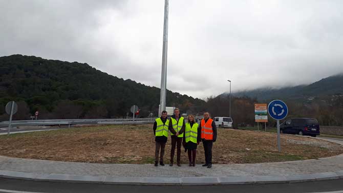 Nueva interssección en la CL-501 en Sotillo de la Adrada.