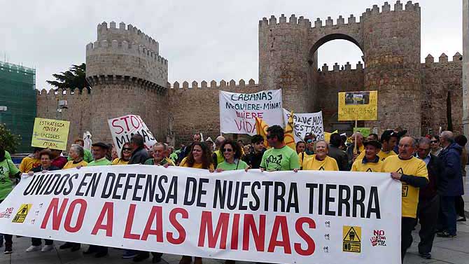 Manifestación contra las minas en 2017.