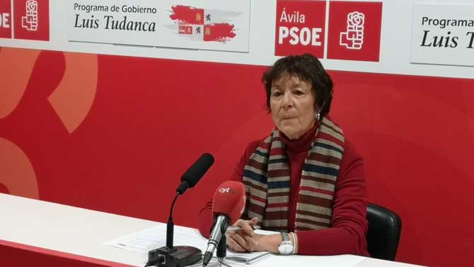 La procuradora del PSOE Mercedes Martín.